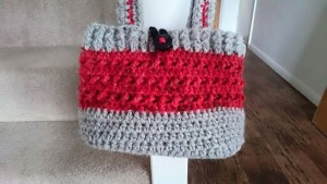 hearts and flowers - chunky bucket bag