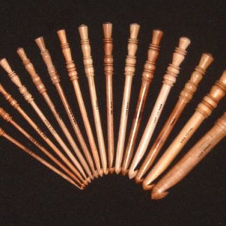 Turned top crochet hooks