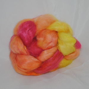Kid Mohair Tops - Short Band - Red, Orange, Lemon