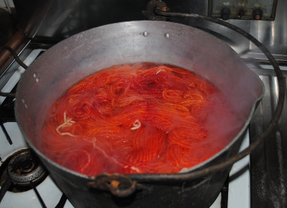 Pan dyed yarn